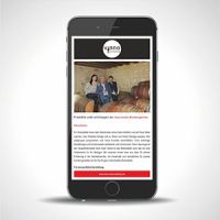Vinno Weinmarketing - Smartphone mit Beispielseite im Display
